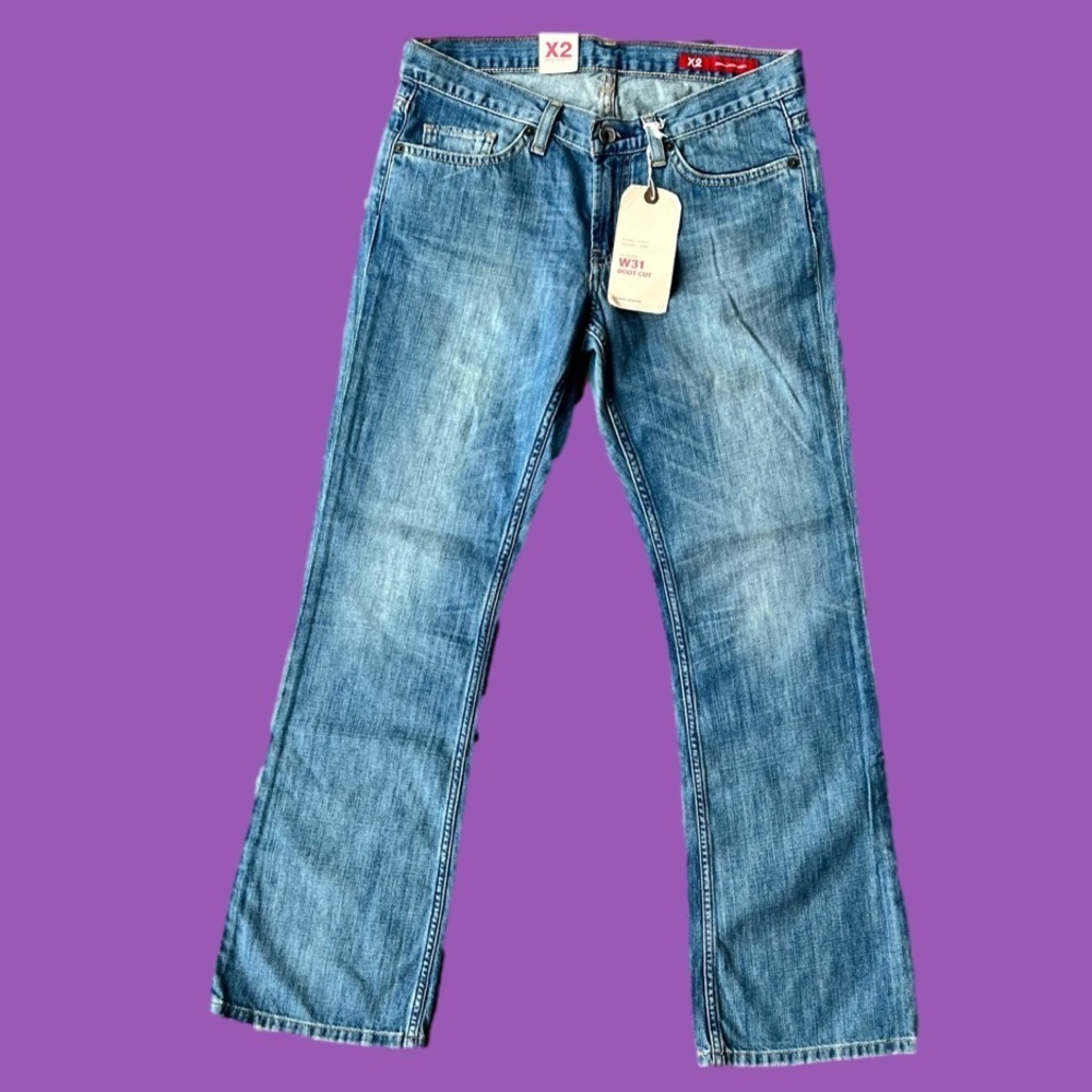 X2 Denim Laboratory by Express Curvy Boot Cut jeans